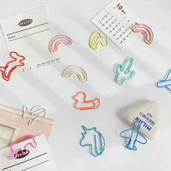 30 pz/lotto clip Kawaii segnalibro cancelleria Scrapbook scuola raccoglitore clip forniture accessori per ufficio