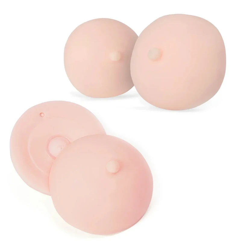

Tattoo Areola Practicing Skin Silicone Fake Breasts Chest Pleural Practice Mould for Beginners Permanent Makeup Tattoo Tool 1pcs