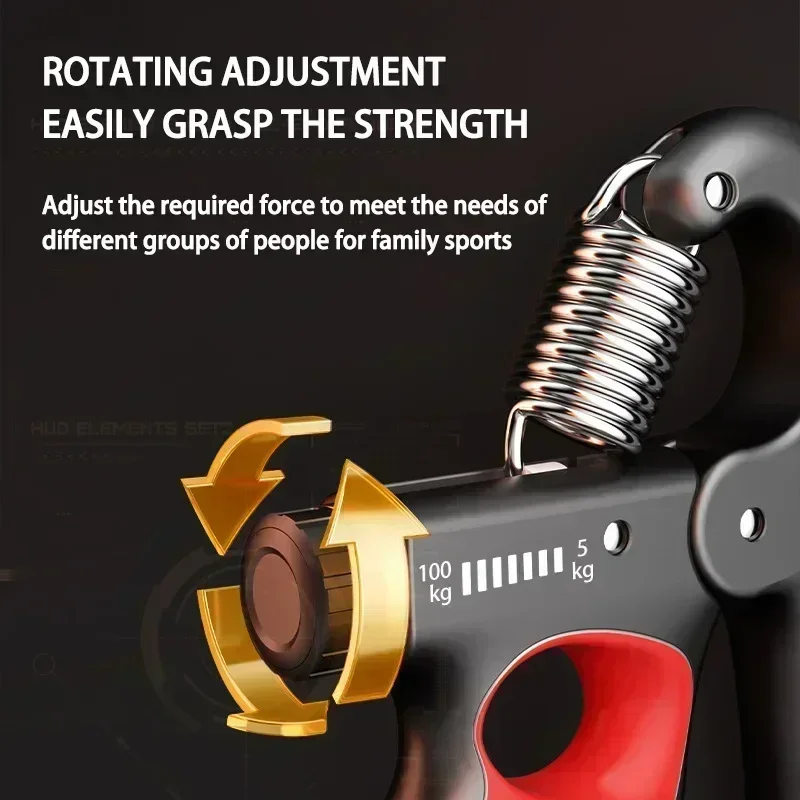 Hand Grip,Gym Wrist Expander,Hand Strengthener,Hand Strength Exercise,Grip Strength,Adjustable Muscle Recovery Fitness Equipment