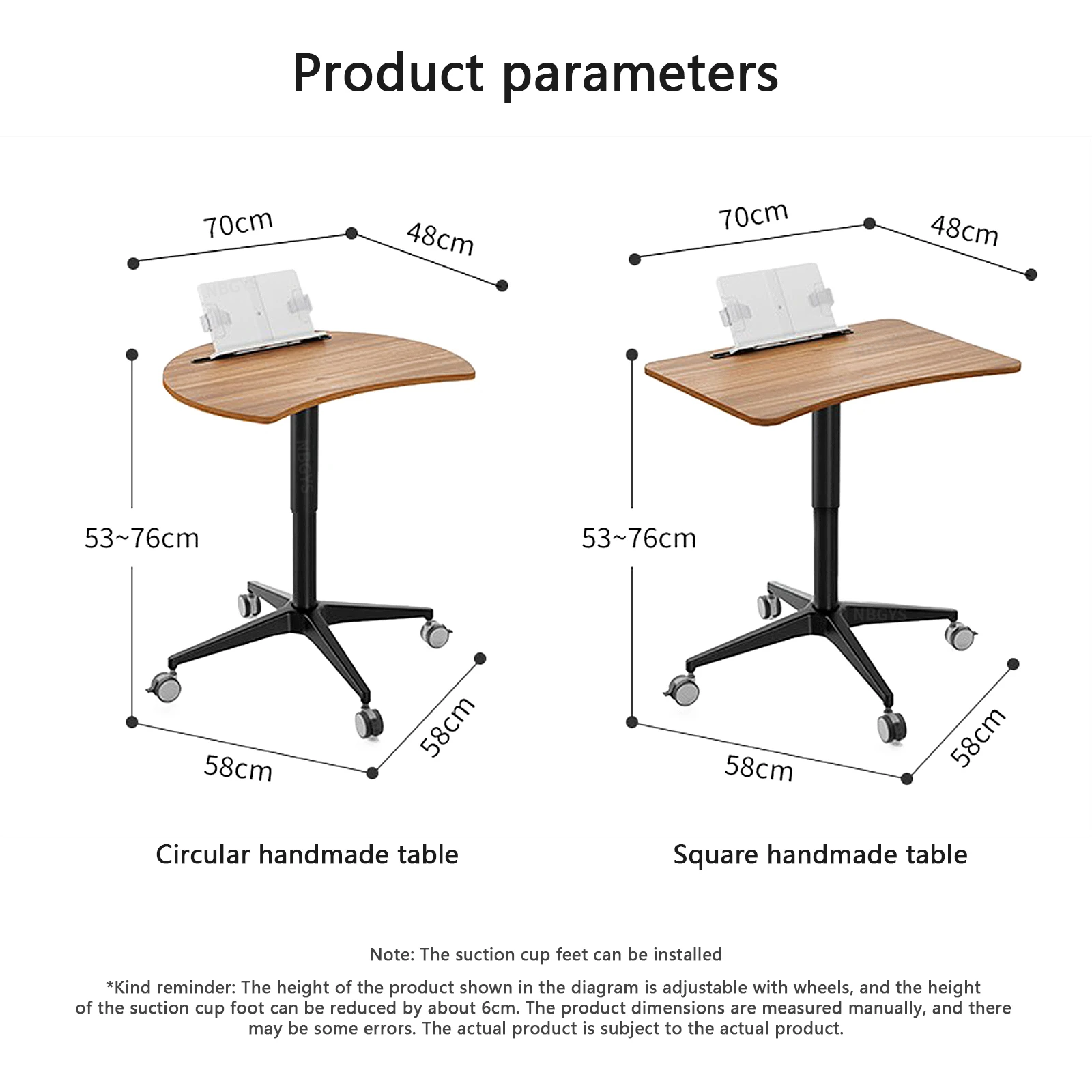 ID-69 Peanut Table Children's Table Writing Study Table Simple Adjustable Building Blocks Toy Game Home Children's Desk