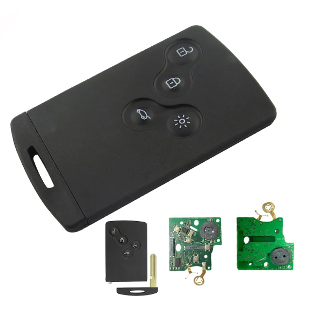 4 Buttons Remote Key 434Mhz ID46 PCF7952 Chip for Koleos Megane