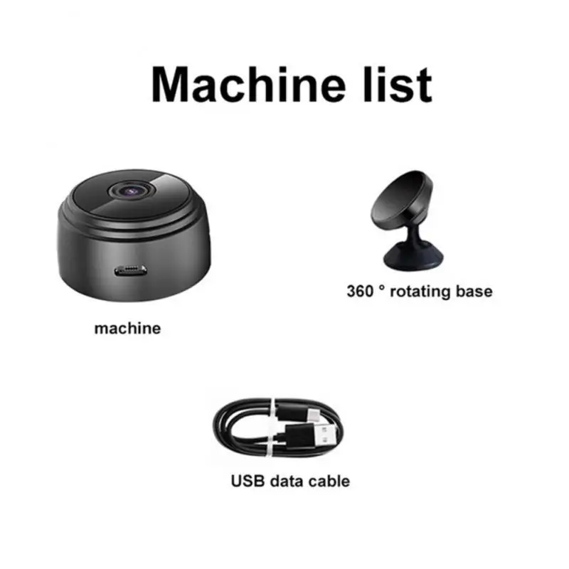 WiFi Monitoring Camera Wireless Video Recorder Security Protection HD Mini Camera Smart Home Monitoring Camera For Infants Pets image 6