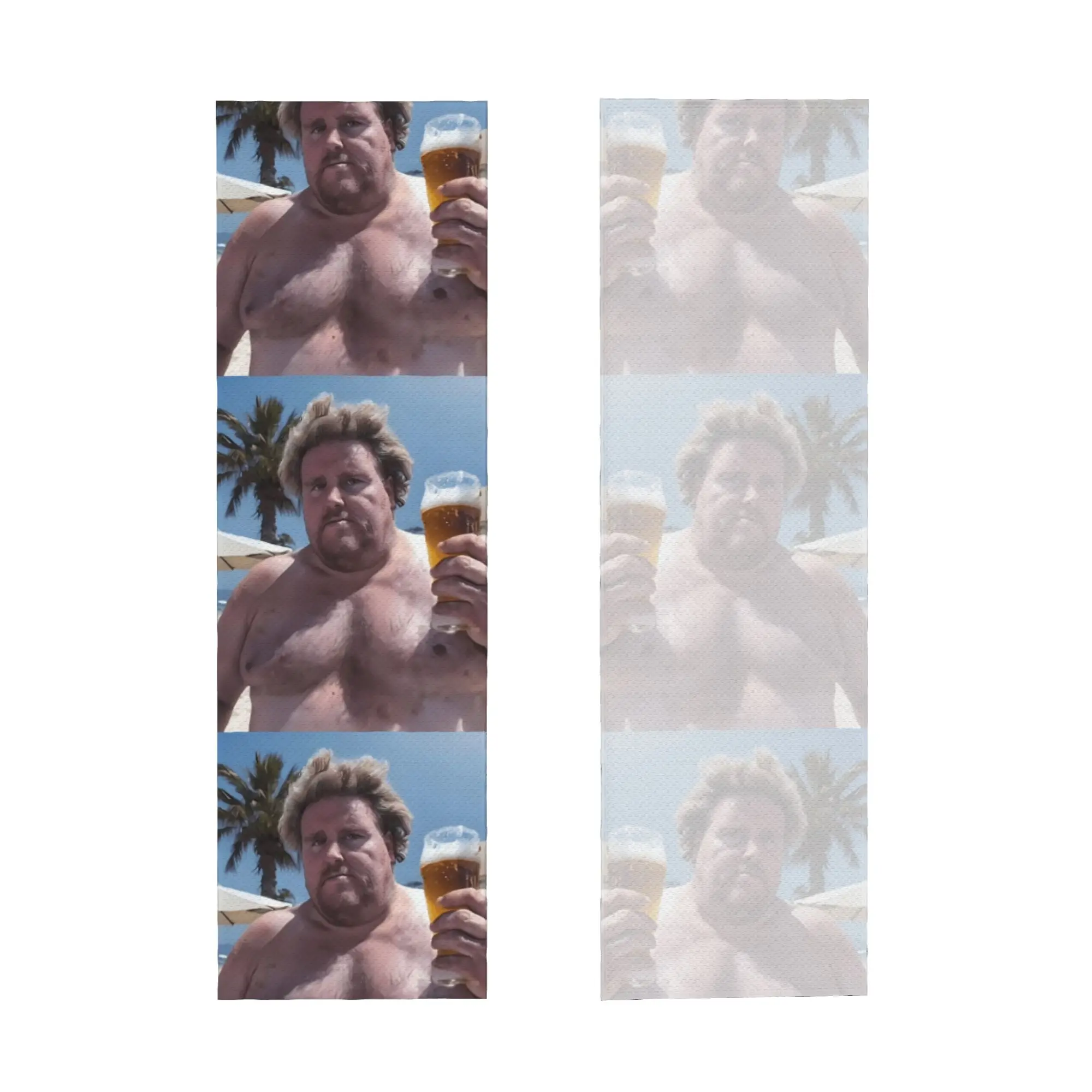 Cold Exercise Towel Delicious Beer On Madeira Beach Sports Yoga Towel Swimming Camping Towel Refreshing Sports Scarf Face Towels