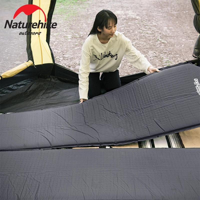 Imagem -02 - Naturehike Colchão Inflável Automático Almofada de ar de Viagem ao ar Livre Splicable Camping Mat Almofada de Dormir Interior