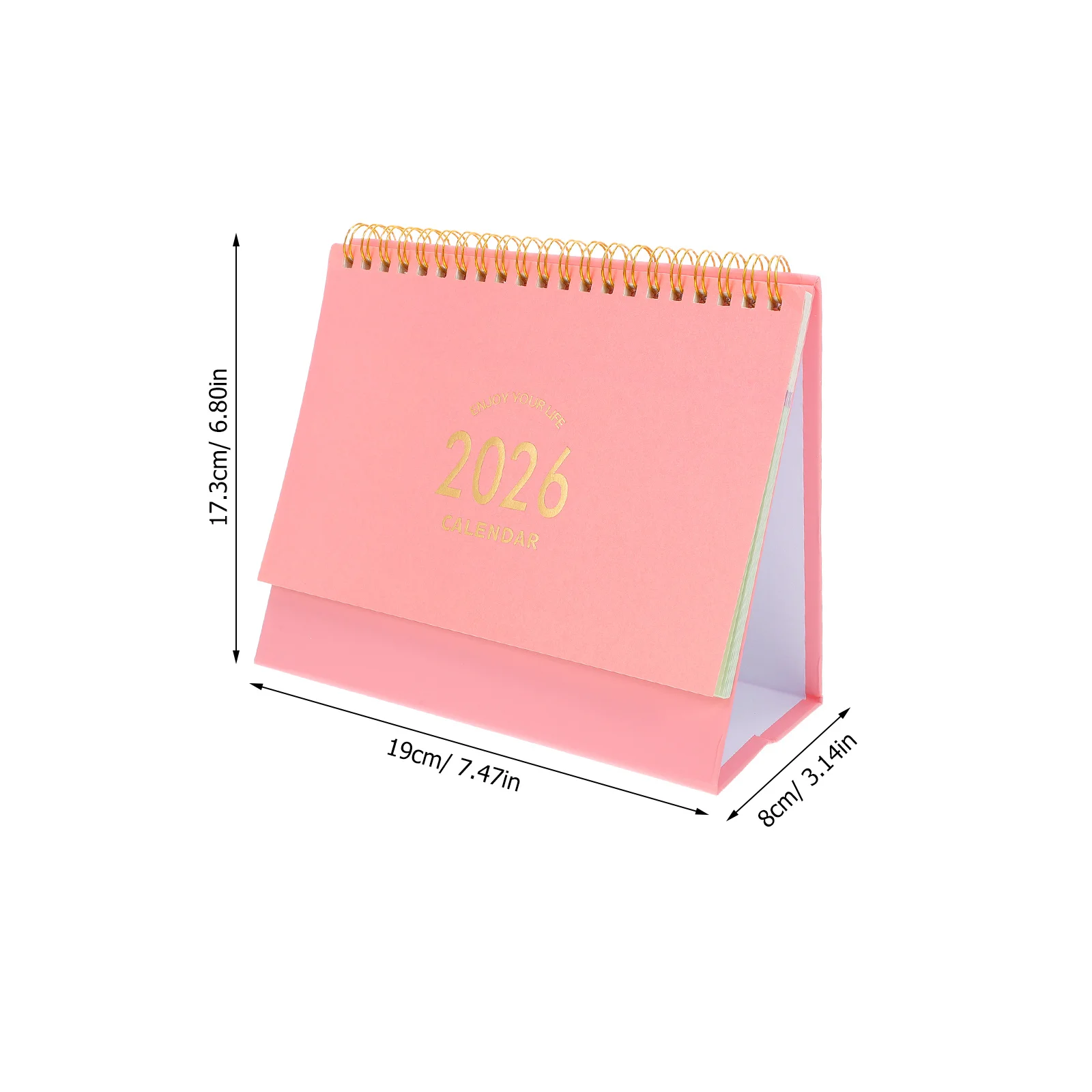 Desktop 2025-2026 Compact Standing Desk Calendar Thick Paper Monthly Planner For Home Office Wall Decor Small Table