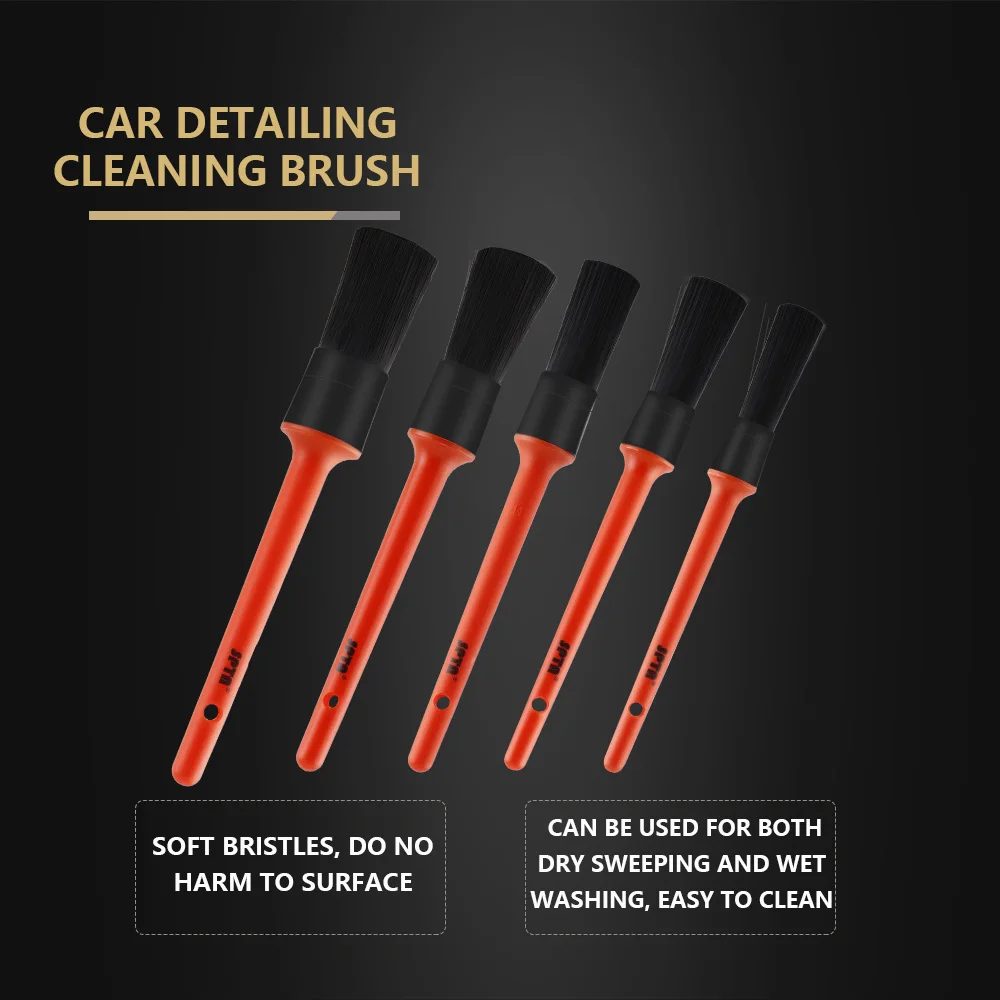 (Single Sale) SPTA Sharpening Wire Car Detailing Brush Car Cleaning Detailing Set Dashboard Air Outlet Cleaning Brush