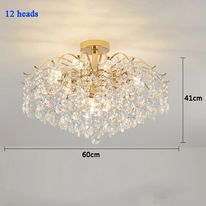 Modern Luxury Crystal Ceiling Chandelier For Living Room Dining Room Bedroom Ceiling Lamp LED Lights Home Appliance AC85-260V image 3