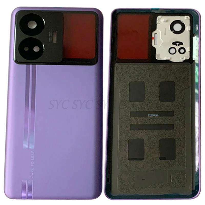 Cubierta de batería de puerta trasera, funda carcasa para Realme GT Neo 5, cubierta trasera con piezas de reparación de lentes de cámara