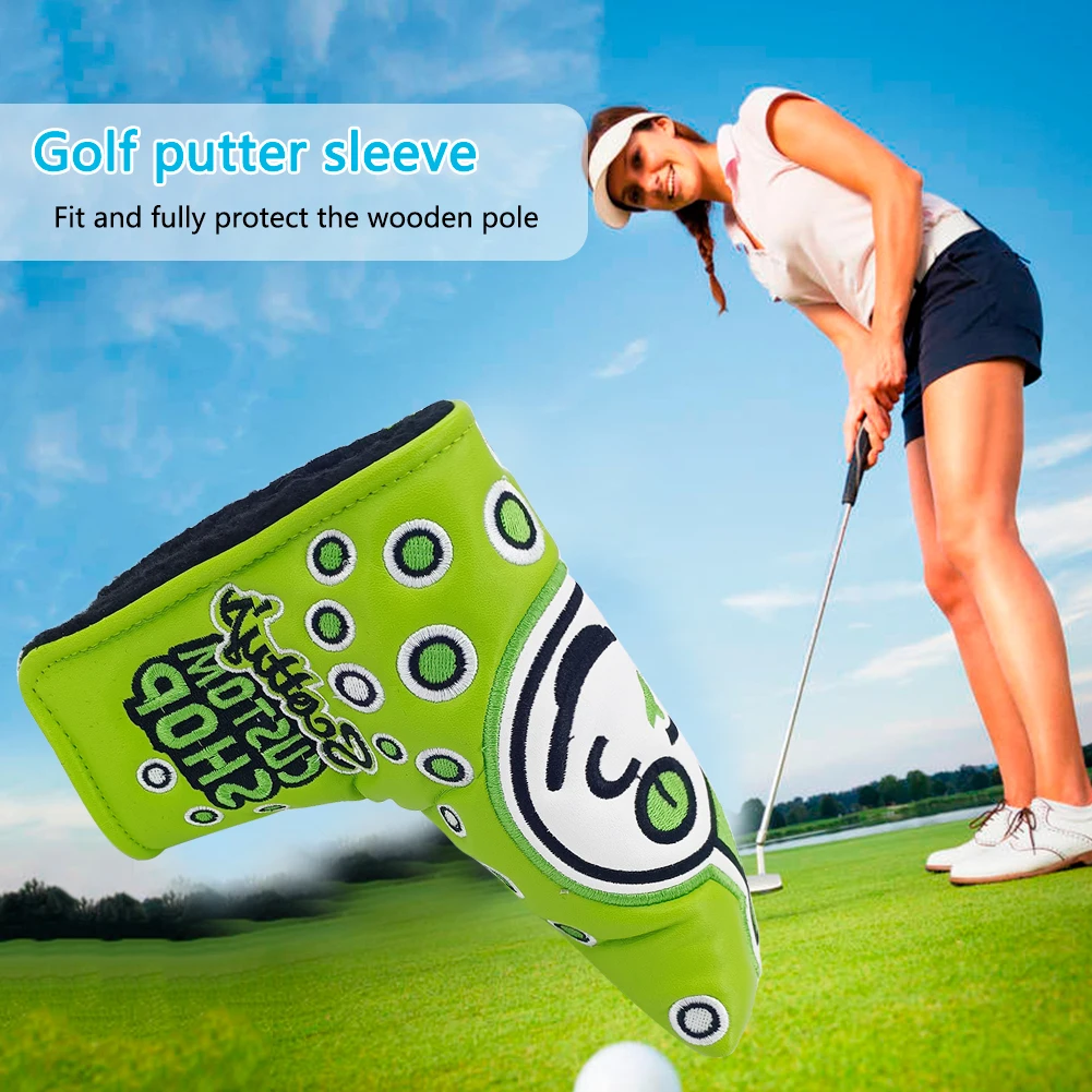 PU Golf Headcovers Sticker Buckle Golf Club Protective Cover Durable Universal Anti-Collision Pressure Sporting Accessories