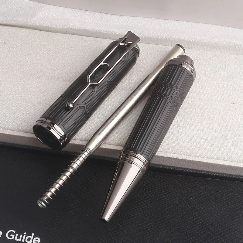 MB Victor Hugo Fountain Pen Rollerball Pen Ballpoint Pens Luxury Business Writing Pen Gifts Black Red Silver High Quality