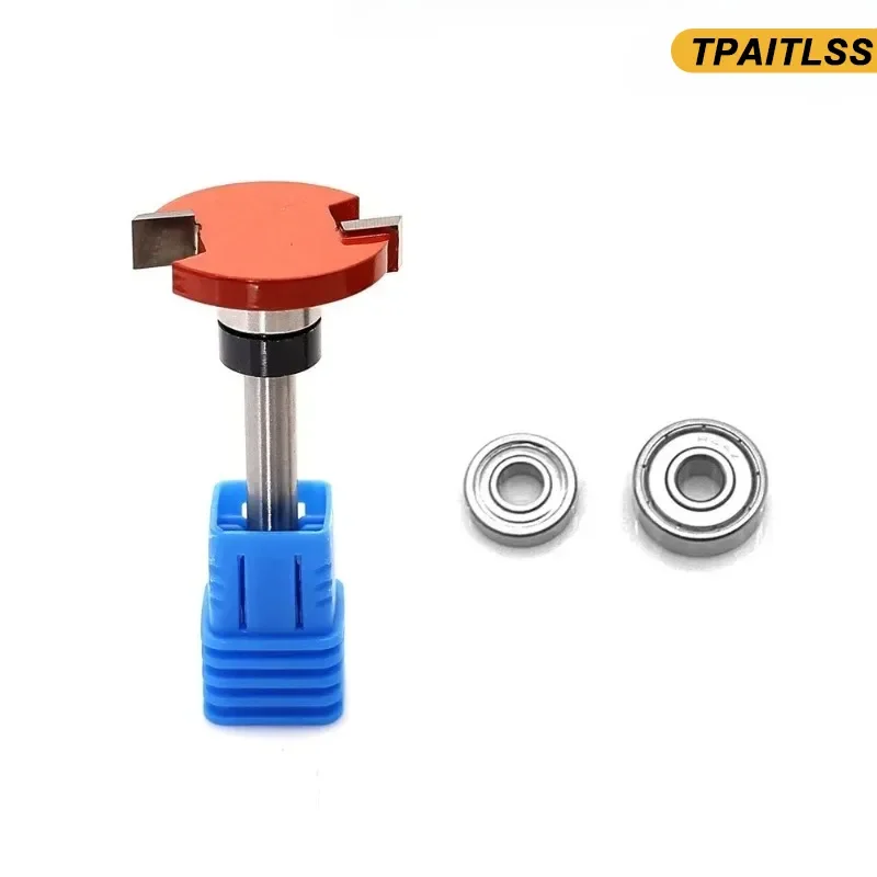 For Woodworking Chisel Cutter Tool T-Slot Milling Cutter Router Bits 1/4 Shank Top Bearing Slot Cutting Bit Slotting Router Bit