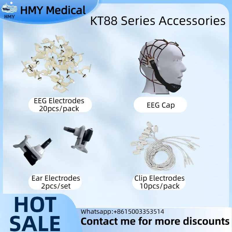 Original Accessories for CONTEC KT88 Series EEG Monitor, Replacement Parts for EEG Machine, Medical Monitor Spare Parts
