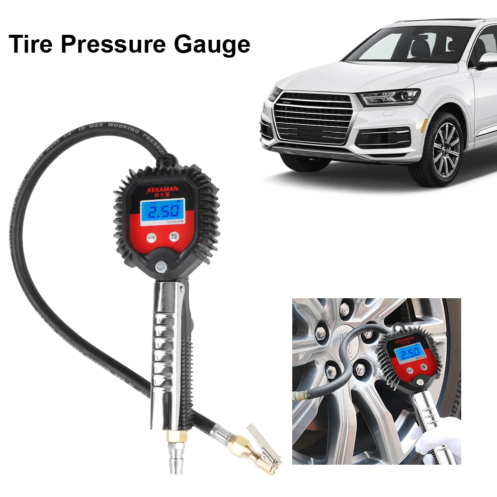 Inflator Pump Tools 0-16Bar Digital Tire Inflator Tire Air Pressure Monitoring Gauge Tester Multifunctional Car Motorcycle