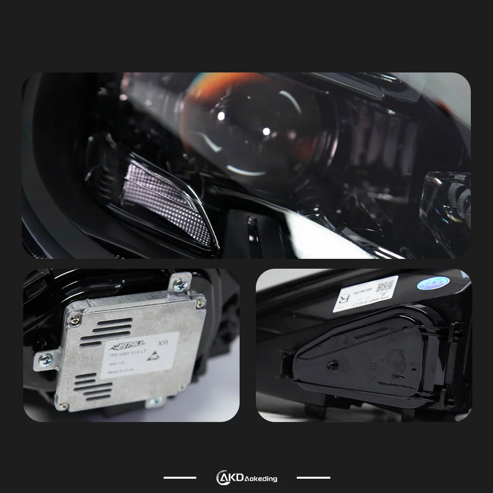 

AKD Car Styling Head Lamp for Porsche Cayenne 2011-2018 Headlight Projector Lens Headlights Signal DRL Automotive Accessories