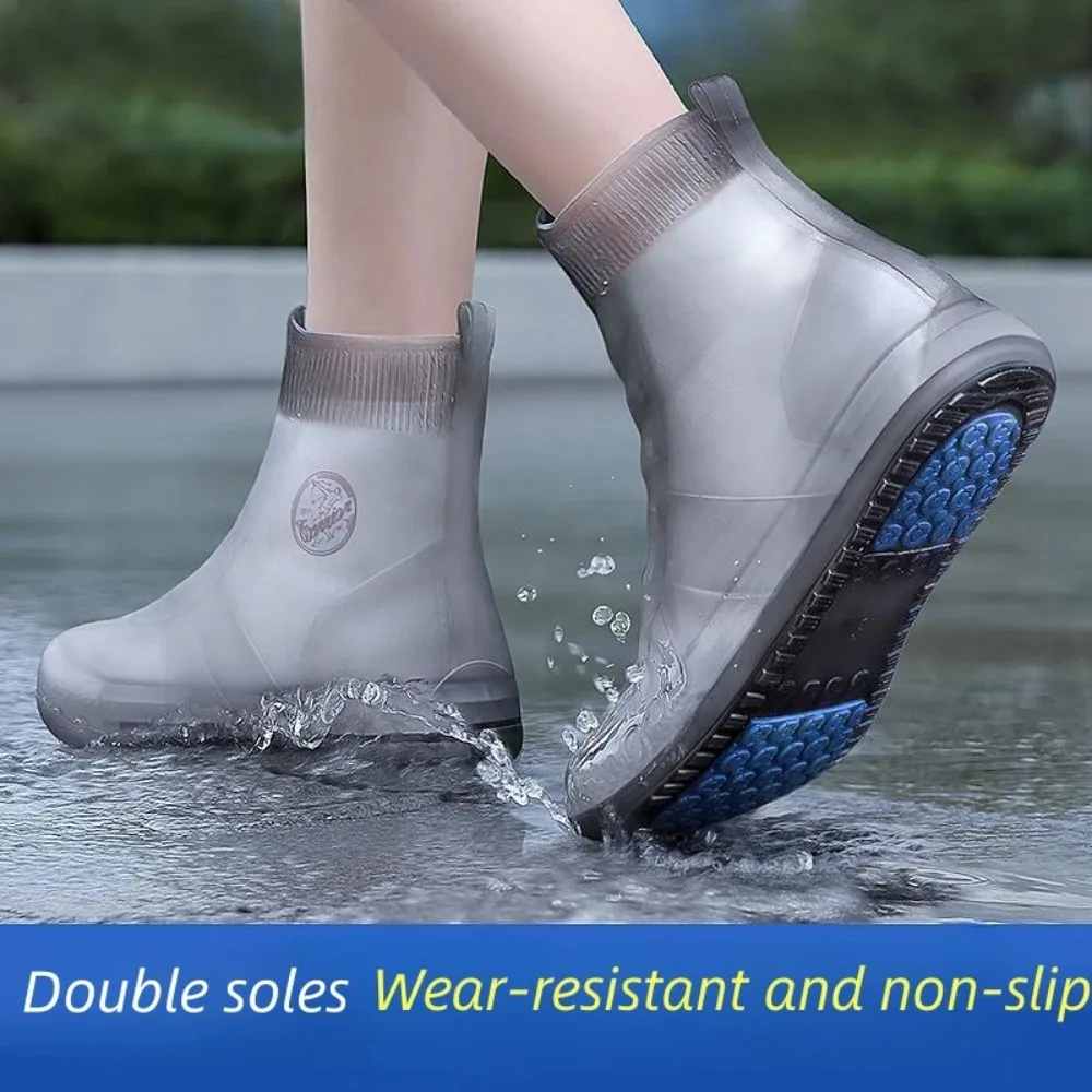 Waterproof Shoe Covers Silicone Anti-Slip Rain Boots Unisex Sneakers Protector For Outdoor Rainy Day Protectors Shoes Cover