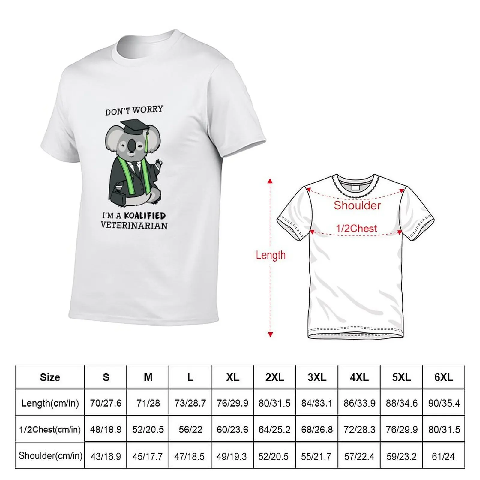 I'm Koalified - Funny Veterinary Design T-Shirt anime clothes football t shirt oversized t shirts for men