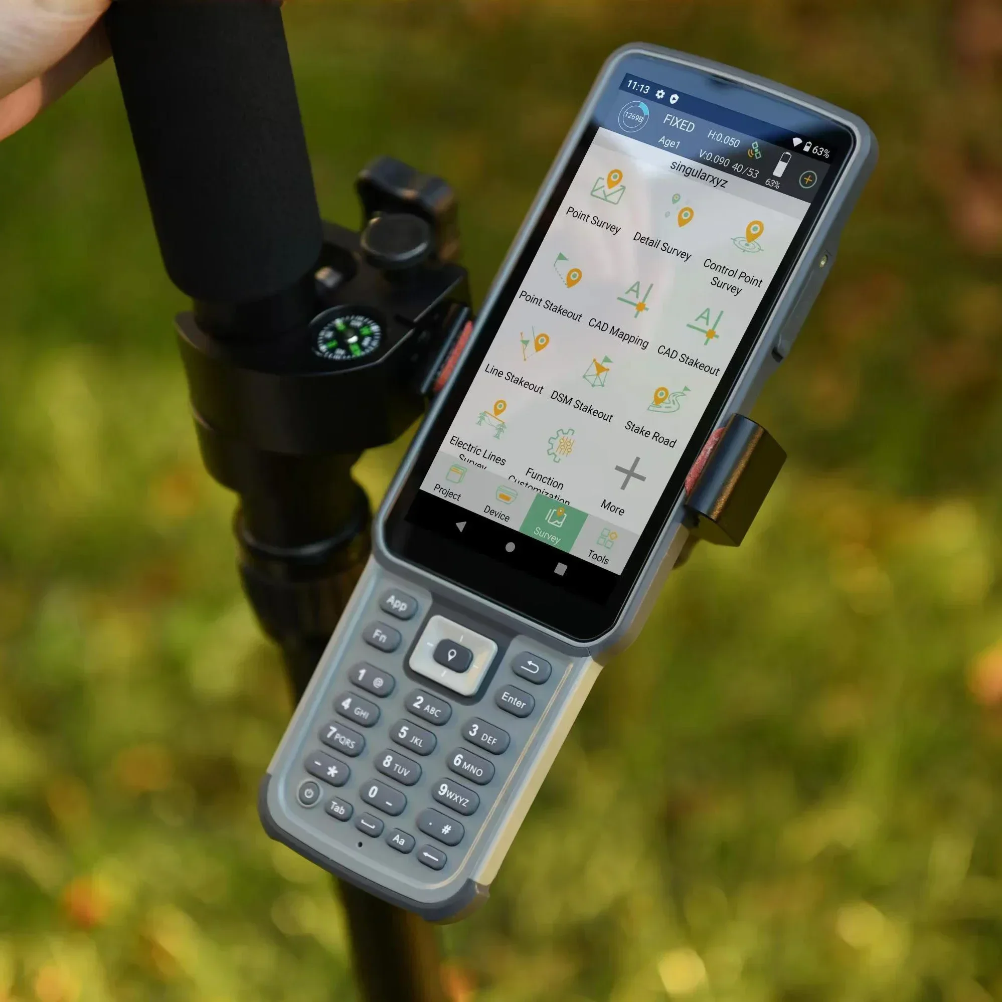 Nick SingularXYZ SingularPad Field Surveying Software Android OS Data Collecting App Program For Rtk Gnss & Total Station Survey