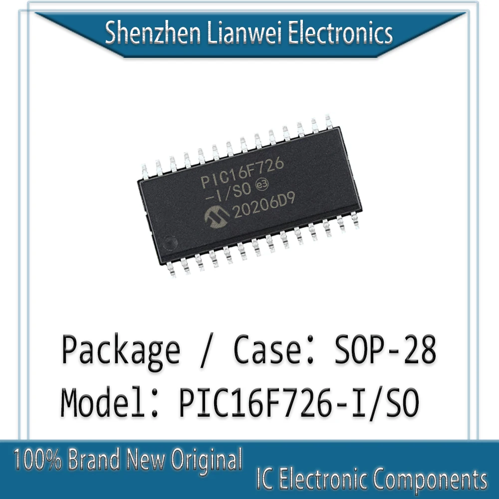 

100% New PIC16F726-I/SO PIC16F726 IC MCU Chipset SOP-28