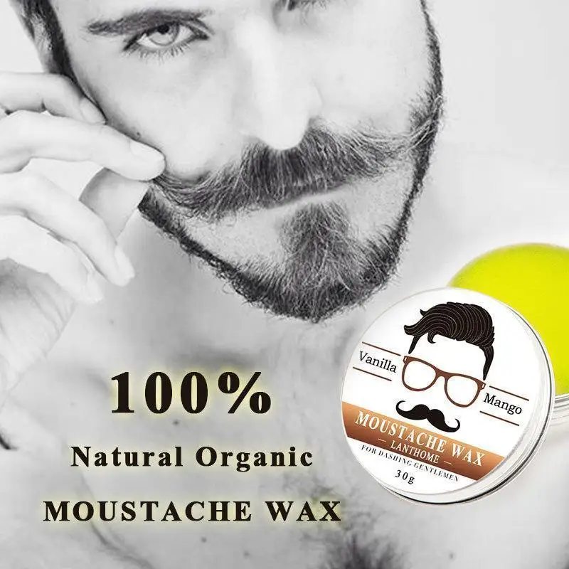 

100% Natural Beard Oil And Balm Moustache Wax For Styling Beeswax Moisturizing Smoothing Gentlemen Care Wholesale For Men Hair