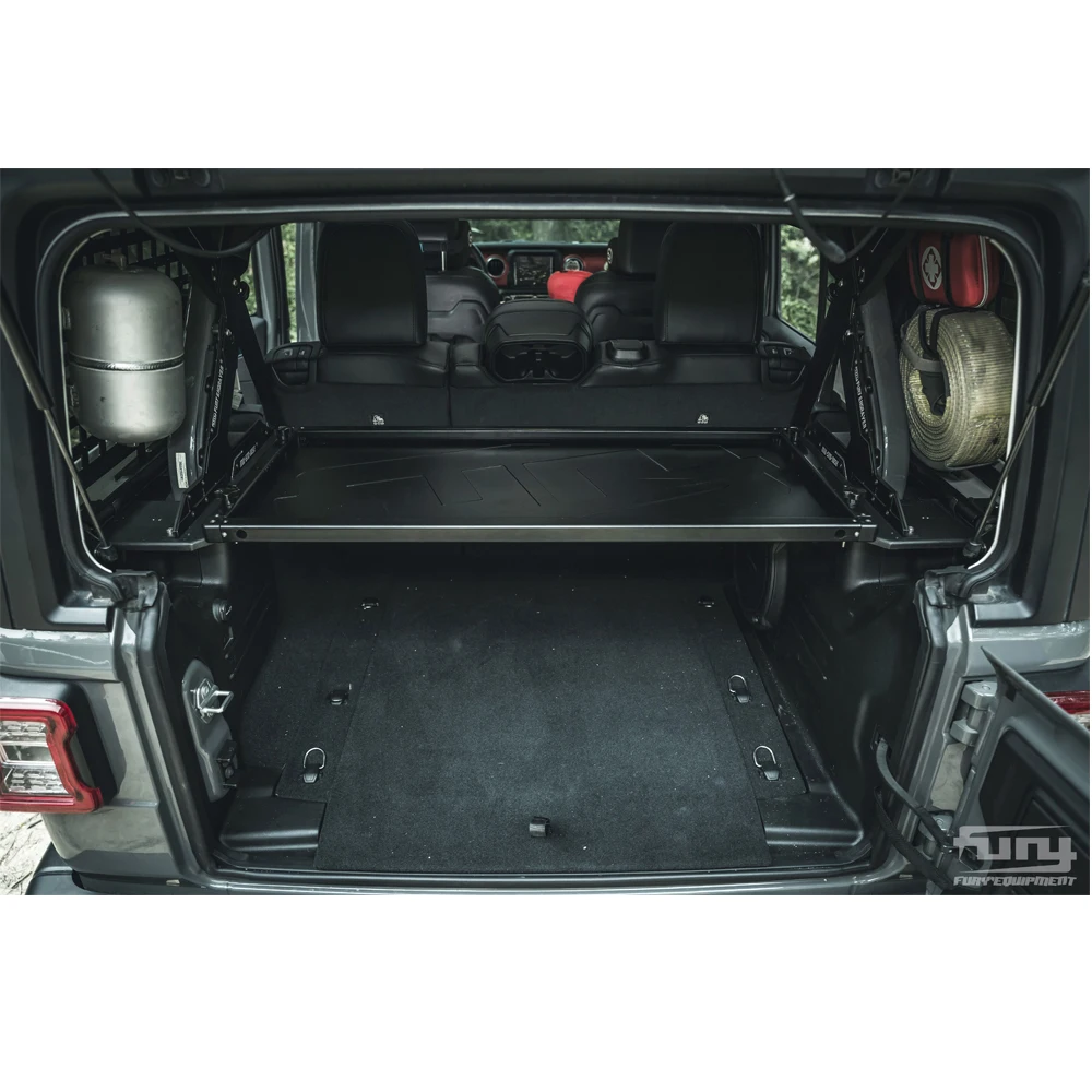 Lantsun F2005 Trunk integrated equipment Group for jeep for wrangler JL aluminum alloy trunk partition tailgate plate