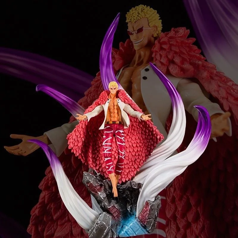 50 cm une pièce Anime Figure Oka Shichibukai Donquixote Doflamingo Action poupée Statue ornements recueillir Pvc modèle poupée cadeau jouet