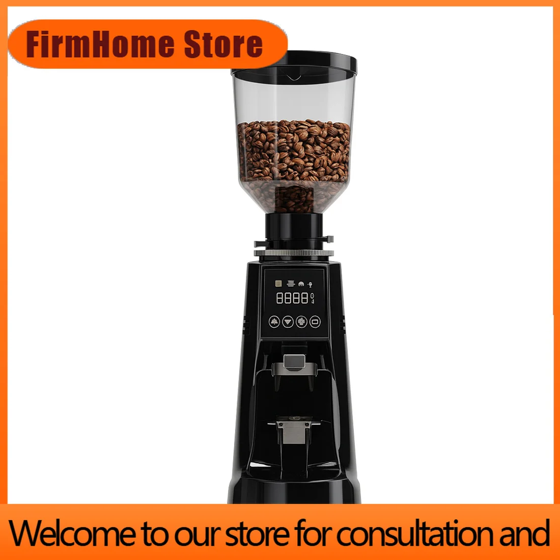 FirmHome StoreFlat Burr Manual Coffee Beans Grinder, Electric Coffe Grinder Machine Grind By Weight Coffee Grinder