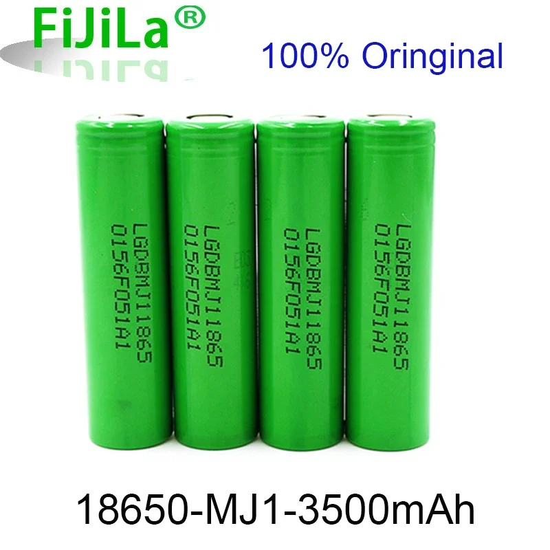 Batterie rechargeable 100% originale, 3.7V, 3500mah, INR18650, MJ1, 18650, décharge 10a pour MJ1