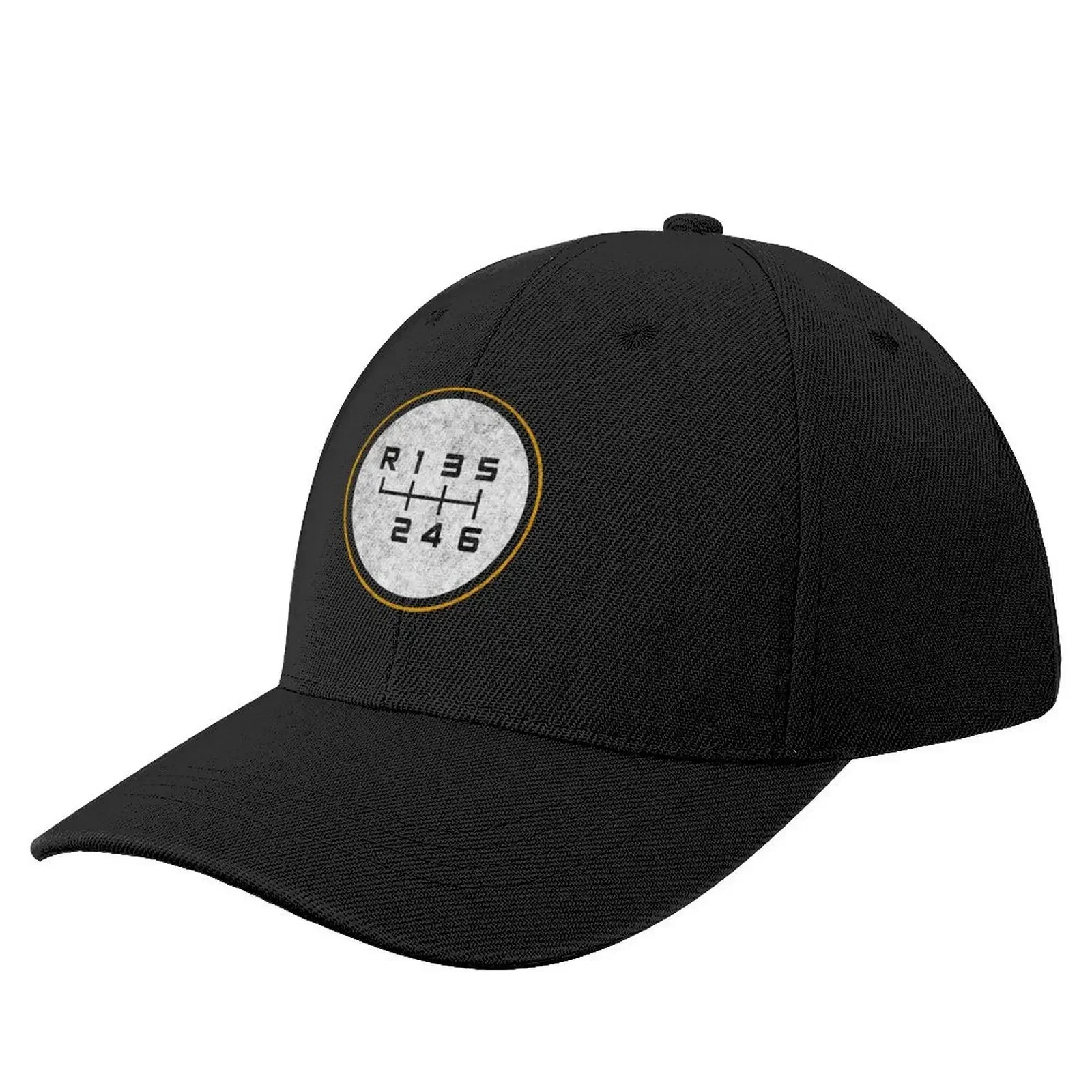 Grungy Manual Transmission Shift Pattern - 6-speed, Reverse: top left Baseball Cap Brand Man cap black Mens Tennis Women's