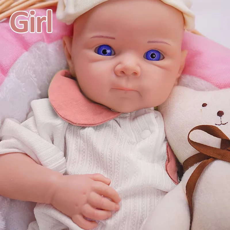 

Lifelike Reborn Doll -19.69 inches (approximately 50 centimeters) all silicone newborn, realistic veins and sleeping positions -