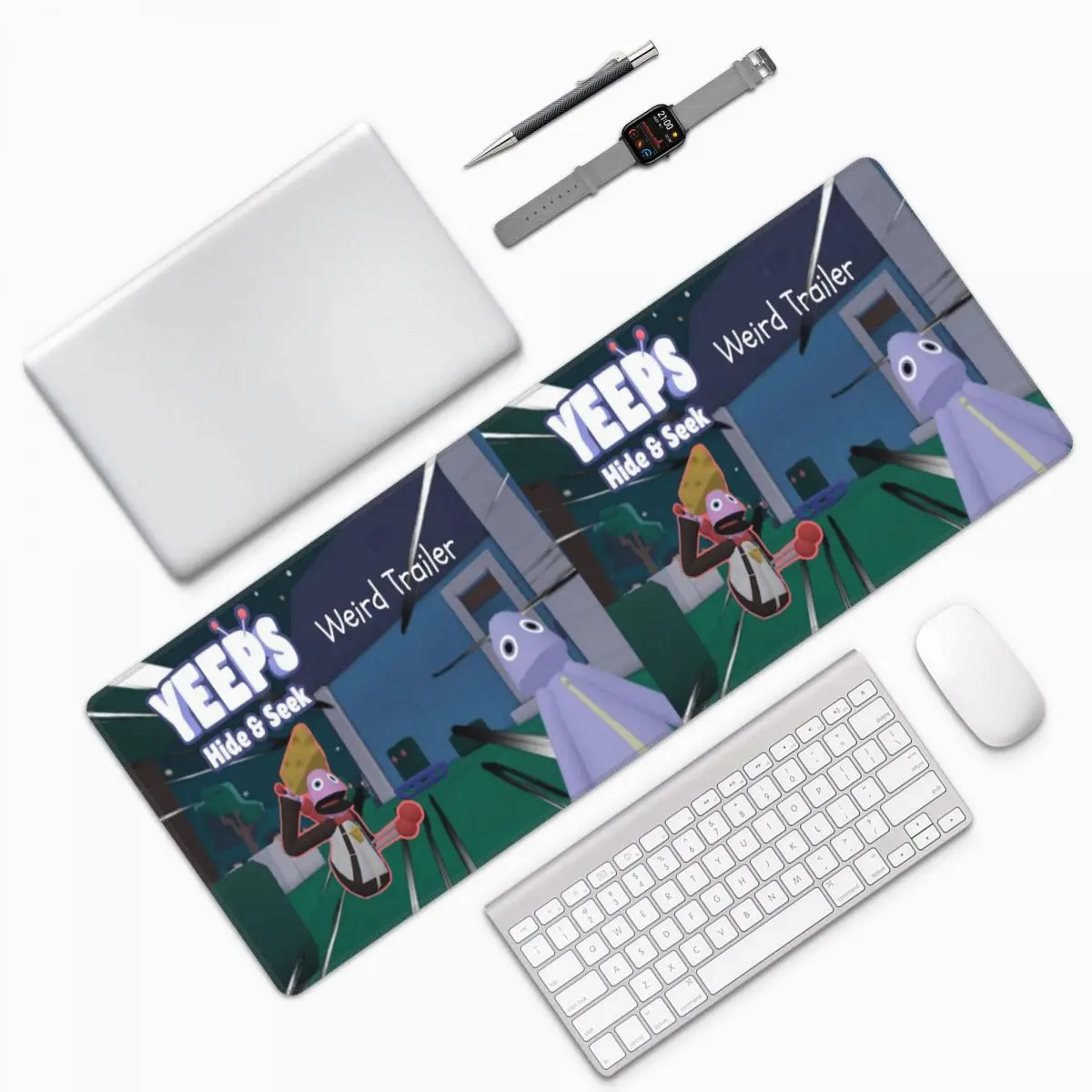 Yeeps Hide And Seek 4 Large Mouse Pad Computer Keyboard Mouse Mat Gaming PC Laptop Desk Mat Office Accessories Table Mats