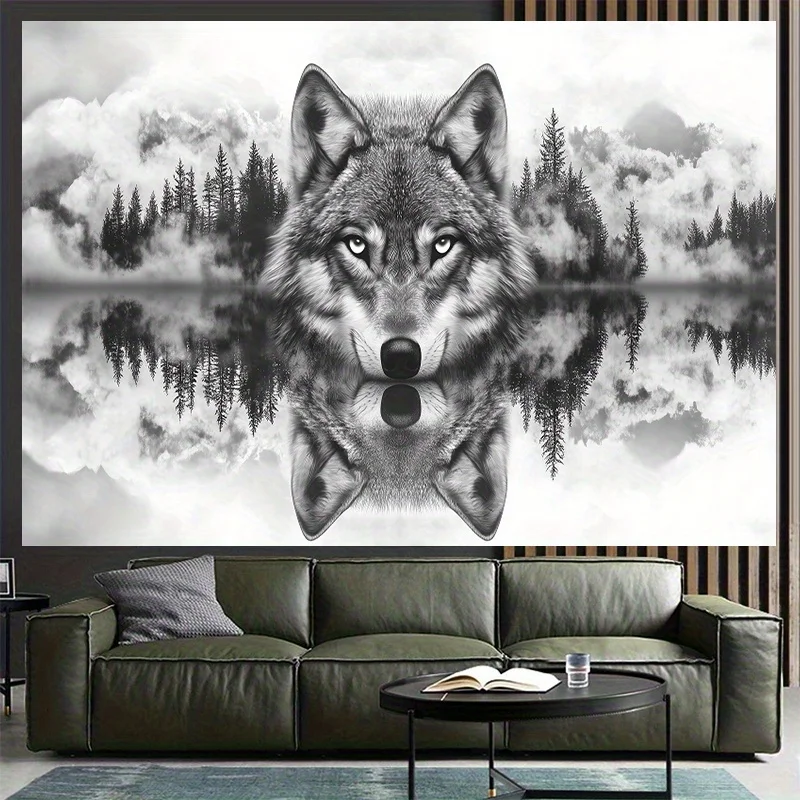 Minnesota Timberwolves Digital printing polyester wall tapestry suitable for use in living rooms bedrooms offices bars and party