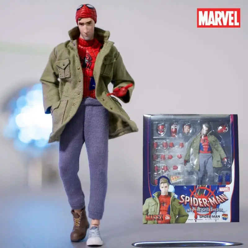 Original MAFEX No.109 MAFEX SPIDER-MAN Peter B Parker SPIDER-MAN In Stock Anime Action Collection Figures Model Toys Gift