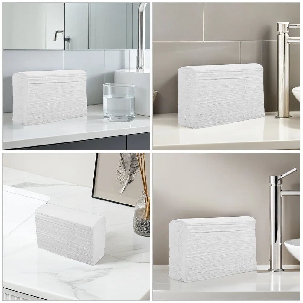 2 Pack Bathroom Tissue Toilet Paper Camping Wipes Commercial Towels Hand for Hotels