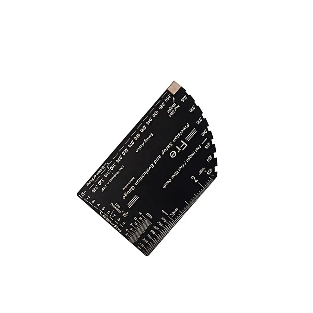 Guitar Set Up Ruler Tool Precision Fret Rocker Luthier Gauge for Specification for Electric Guitar