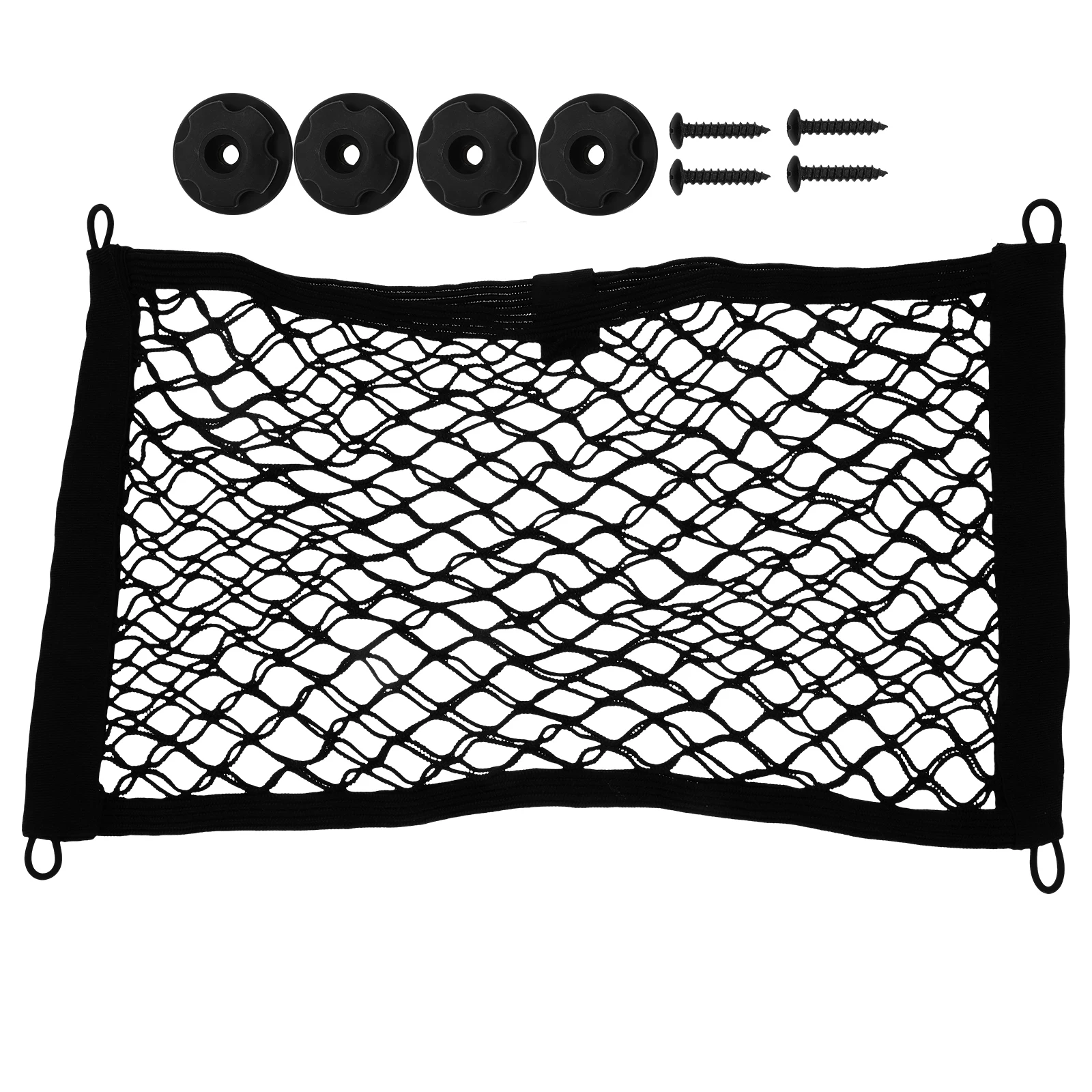 

Car Seat Storage Net Large Capacity Elastic Mesh Organizer for Trunk Cargo Boat RV Car Basket Truck Storage Solution