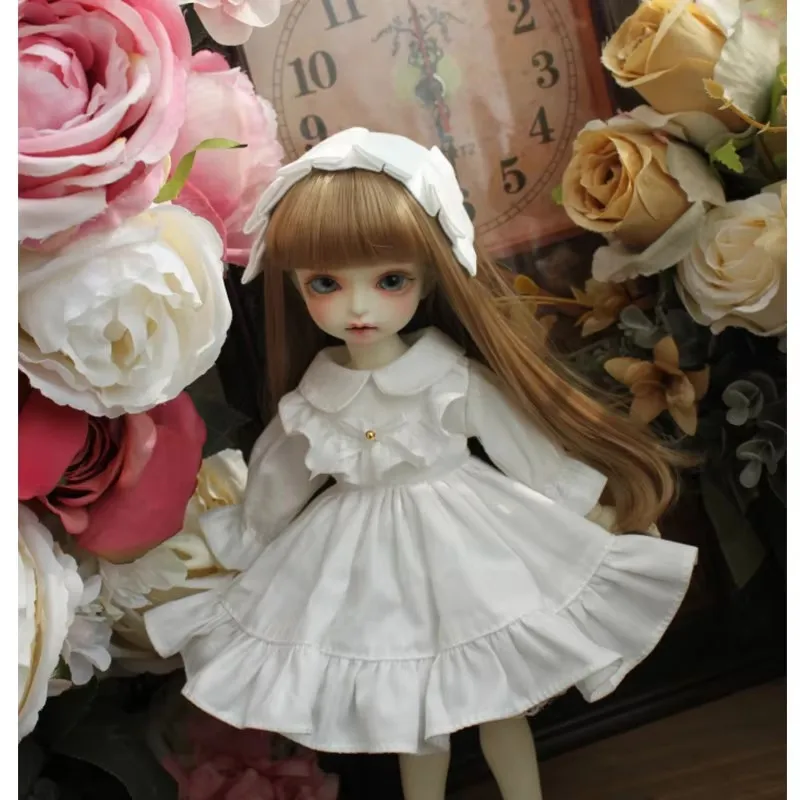 

Простое кукольное платье и набор повязок для волос для кукол BJD SD DD Blyth 1/3 1/4 1/6 — модный аксессуар, одежда Bjd