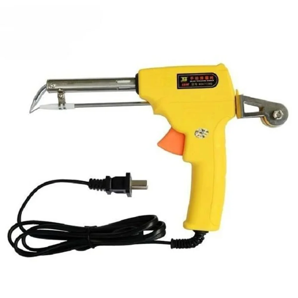 Imagem -06 - Super Feel Solder Gun 110 v 220v 60w us eu Aquecimento Interno Ferro de Solda Elétrico Automatic Send Tin Gun Welding Repair Tool