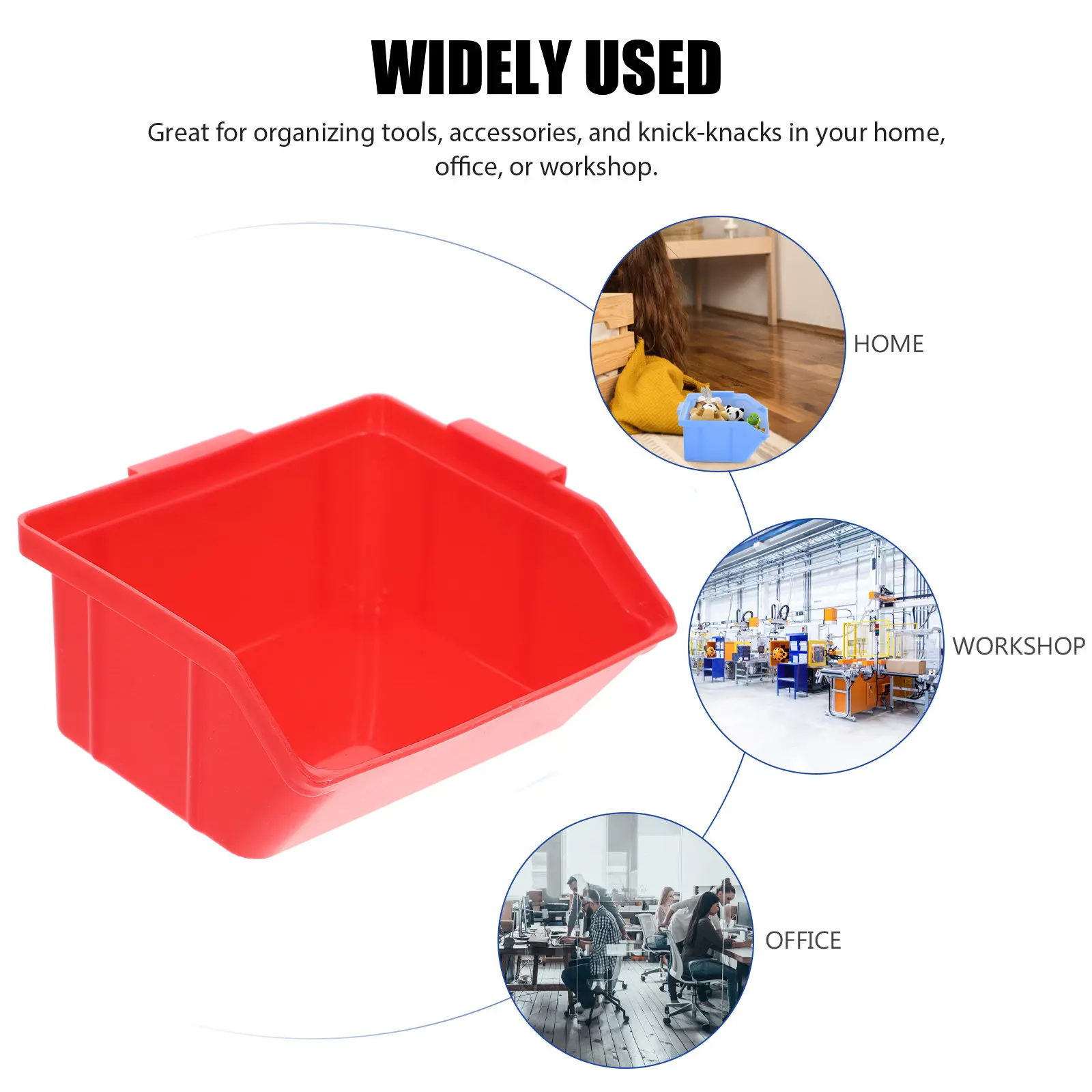 Plastic Storage Box Set Small Size Large Capacity PP Material Stackable Component Organizer for Crafts Beads Coins Jewelry