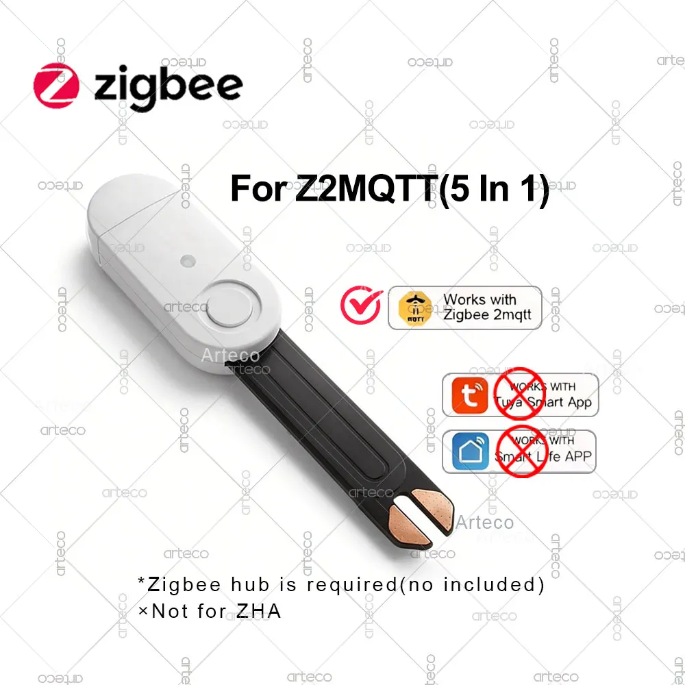 5-In-1 Zigbee Bodemvochtsensor Vruchtbaarheid Zonlicht Omgevingsvochtigheid Temperatuur Tester Sensor Voor TUYA Home Assistant 2MQTT