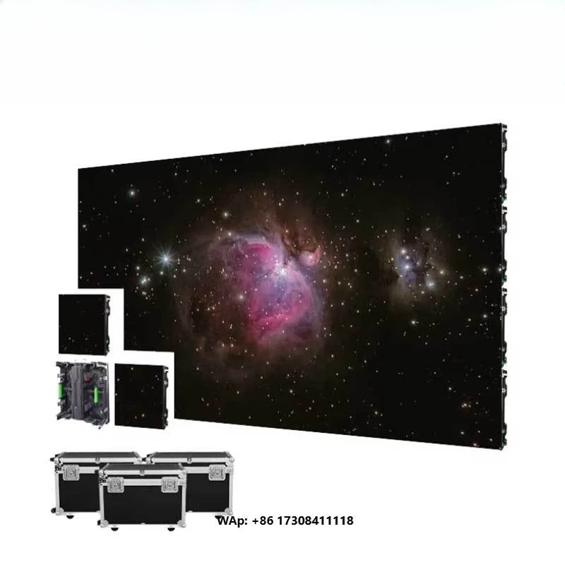 P1.2 Indoor Full Color High Brightness LED Display 500*500mm High Resolution Quick Lock Video Wall Panel Stage Events 10-Bit