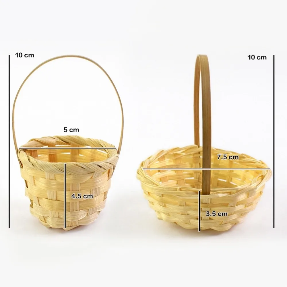 New Beautiful Handmade Flower Storage Basket Hand-Woven 5 Styles Storage Baskets Wicker Flower Basket For Plant Home Wedding