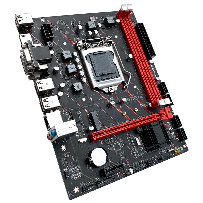 JGINYUE H61M-G Motherboard Combo E3 1230 V2 4Cores 8Threads MAX 16GB DDR3 RAM Kit Desktop PC office Video MOBO - view 4