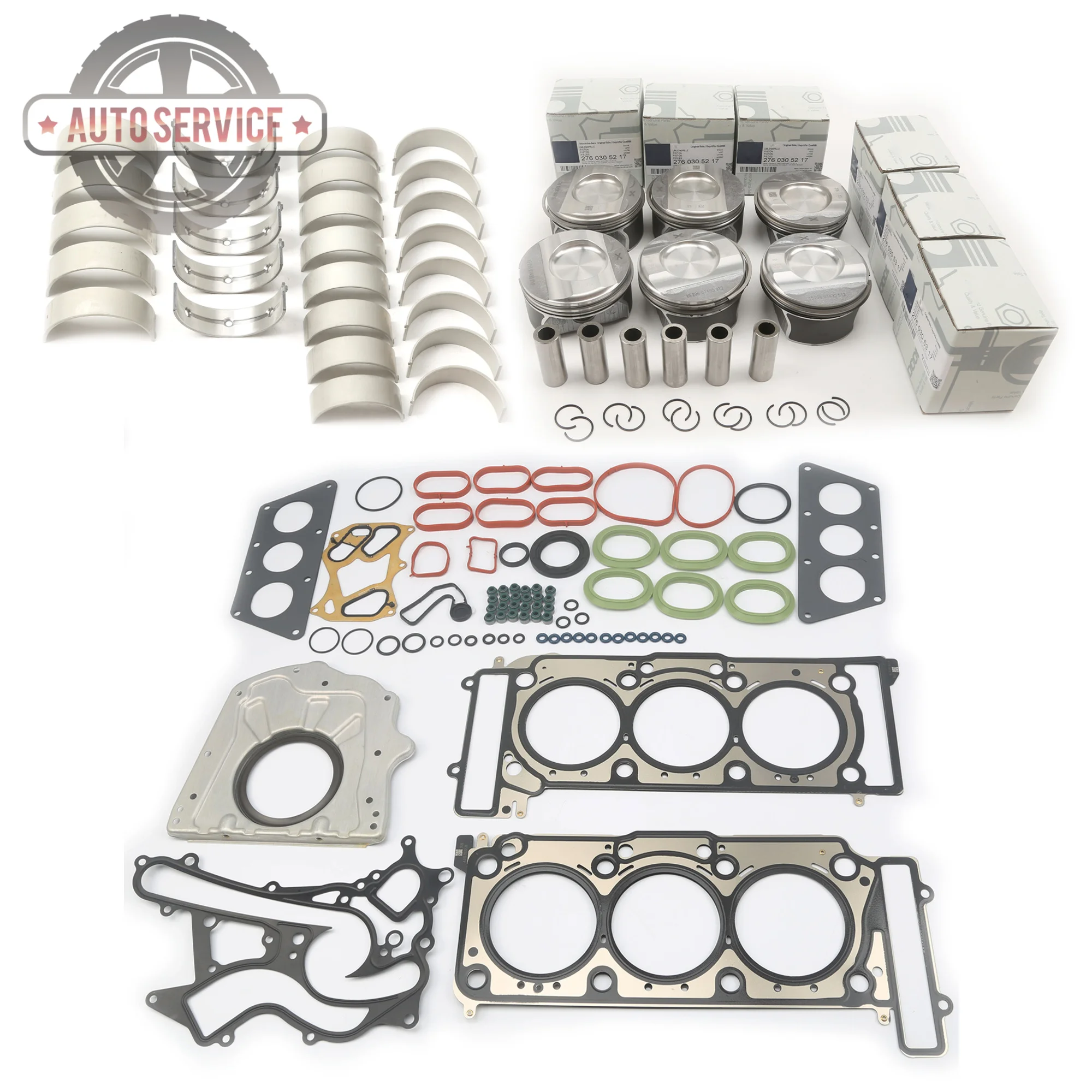 A2760305317 A2760160520 Engine Pistons Gaskets & Bearings Repair Kit For BENZ C 300 4-matic CLS 350 CGI VIANO VITO Bus 126