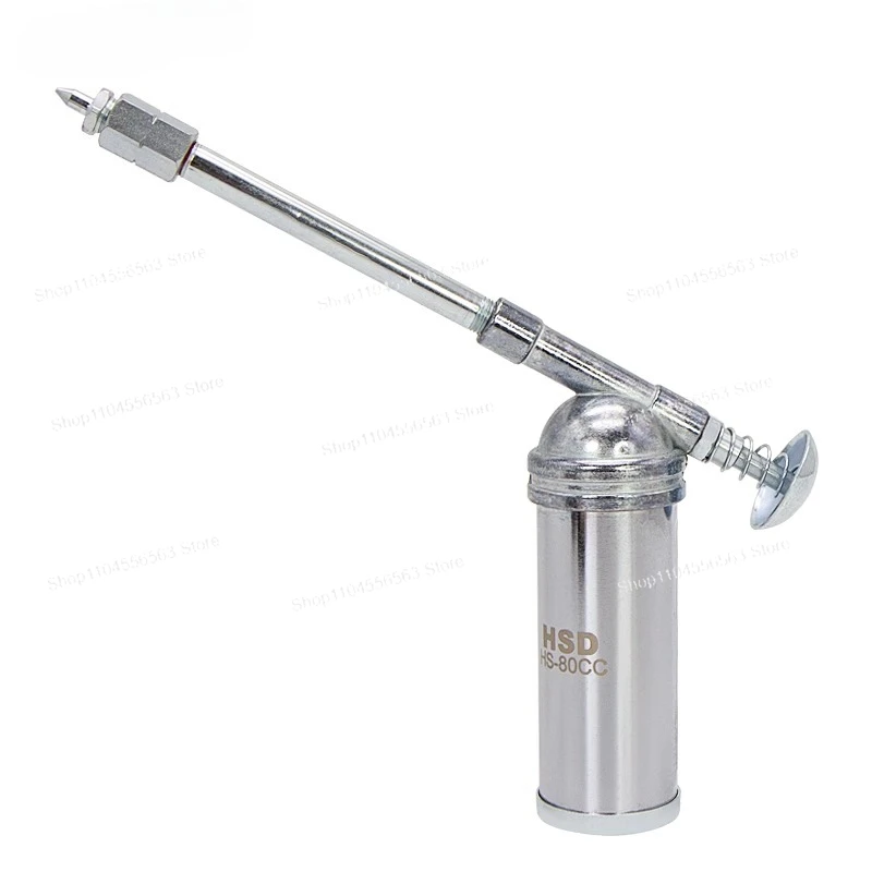 ​ ​ Мини-смазочный пистолет объемом 80 куб.см — ручной смазочный аппарат для автомобилей/велосипедов, портативный масляный насос с гибким шлангом ​