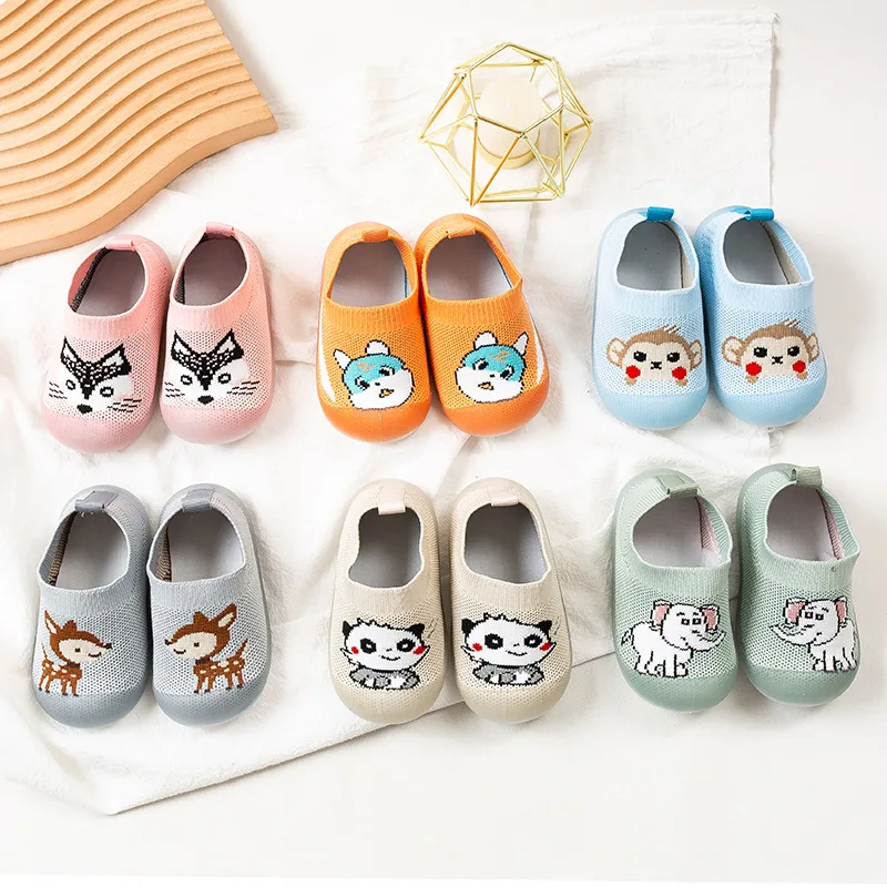 

Tenis Baby Shoe 2023Summer New Soft Sole Anti Slip Walking Shos Cartoon Printed Kid Shoe Sock Shoe Knitted Mesh Shoe Unisex Shoe