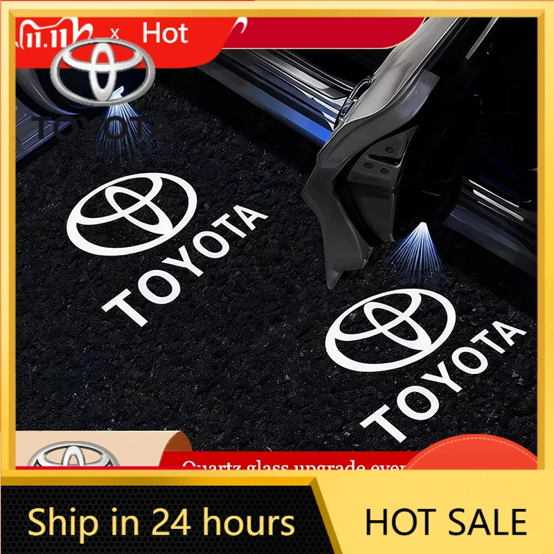 

Новые наклейки для автомобилей Toyota 2026, новые колпаки на диски, светодиодные HD-проекторы логотипов на двери автомобиля, приветственные световые лампы для Toyota Corolla