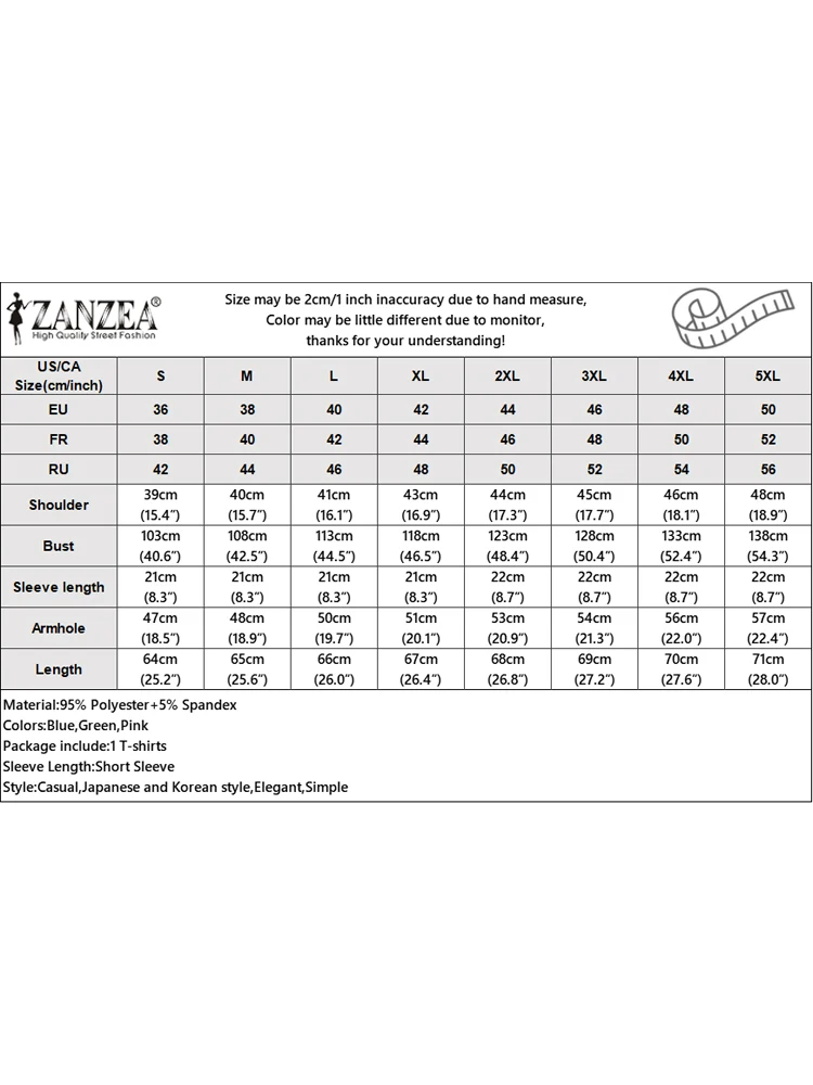 Zanzea-女性用半袖ニットトップ,韓国スタイル,カジュアル,ルーズ,ストライプ,プリント,カラフル,ベーシック,ファッション,夏,2024