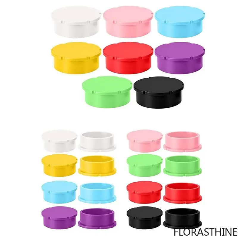 24Pack AB66- 3Ml 5-100Ml Vial Caps Glass Vials Protective Vial Lid Reusable Covers Cap Leak Cap Adapter Storage for 3Ml 5Ml 10Ml