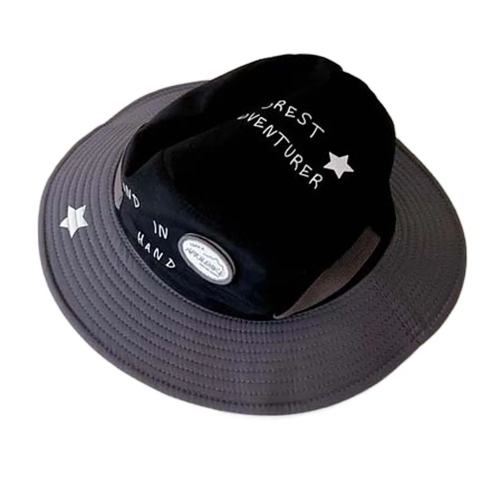 

Дышащая детская рыбацкая шляпа в корейском стиле с вышивкой букв, детская кепка-ведро контрастного цвета, мягкая быстросохнущая шляпа от солнца, летняя