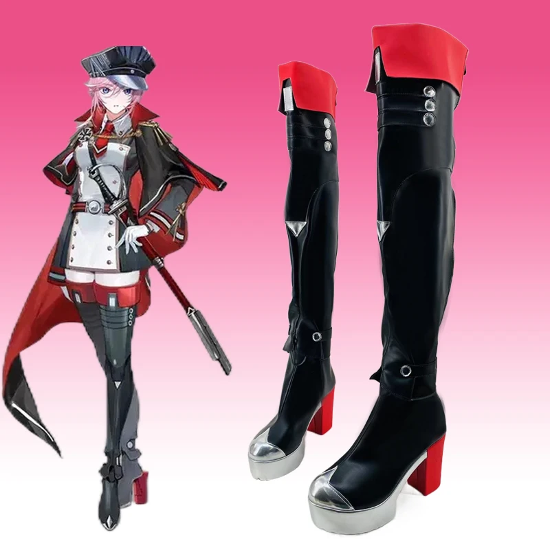 

SMS Seydlitz Cosplay Shoes Azur Lane Game Custom Made Shoes Boots Halloween Party Cosplay Prop Costume Accessory Role Play